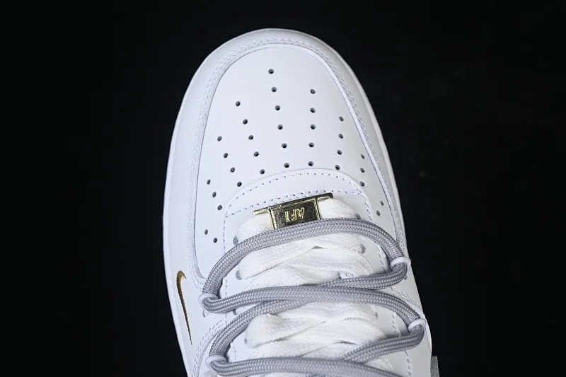All Categories Nk Air Force 1 Air Force Series Nk Air Force 1 Low Air Force Low Nike Air Force 1'07 Low White Gray Gold Double Hook Air Force One Low Casual Shoes CZ0170-106